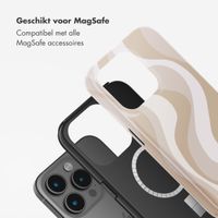 Selencia Vivid Tough Backcover met MagSafe Apple iPhone 15 Pro - Desert Waves Beige