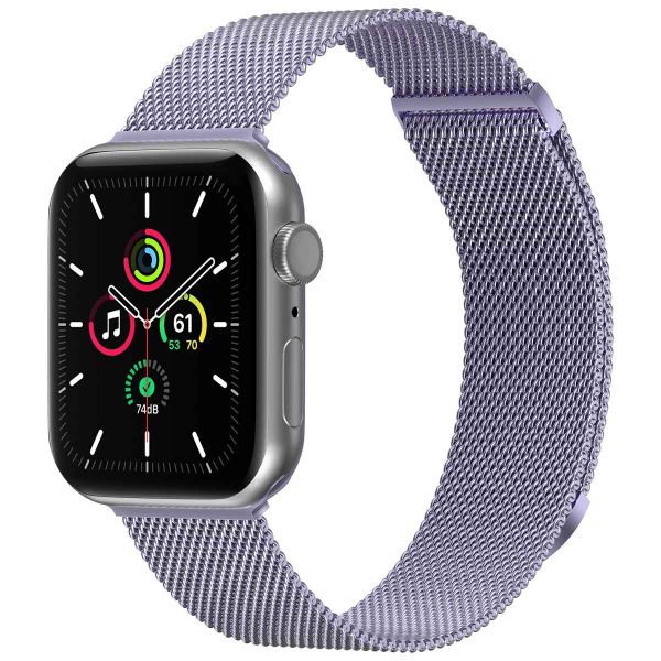 imoshion Milanees magnetisch bandje Apple Watch Series 1-9 / SE - 38/40/41 mm / Series 10 - 42 mm - Maat M - Paars