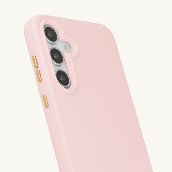 Selencia Rivièra MagSafe Backcover met afneembare haakjes Samsung Galaxy S25 / S24 - Sorbet Pink