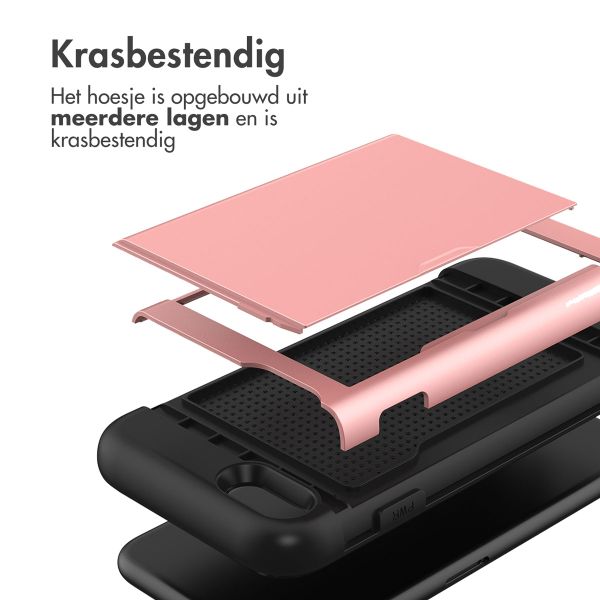 imoshion Backcover met pasjeshouder Apple iPhone SE (2022 / 2020) / 8 / 7 - Rosé Goud