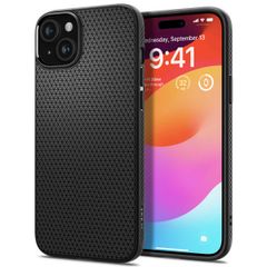 Spigen Liquid Air Backcover iPhone 15 - Matte Black