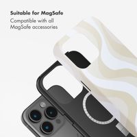 Selencia Vivid Back Cover with MagSafe Apple iPhone 15 Pro - Desert Waves Beige