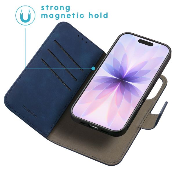 imoshion Uitneembare 2-in-1 Luxe Bookcase Apple iPhone 17 - Blauw