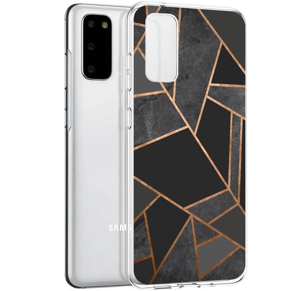 imoshion Design hoesje Samsung Galaxy S20 - Grafisch Koper / Zwart