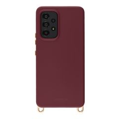 Selencia Rivièra MagSafe Backcover met afneembare haakjes Samsung Galaxy A53 - Bold Burgundy