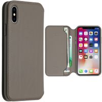 Apple Leather Folio Bookcase iPhone X / Xs - Taupe