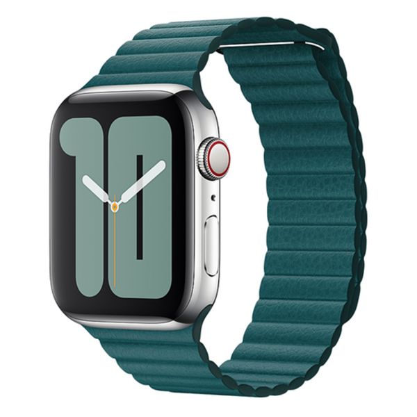 Apple Leather Loop M Apple Watch Series 1-10 / SE / Ultra (2) - 42/44/45/46/49 mm - Groen