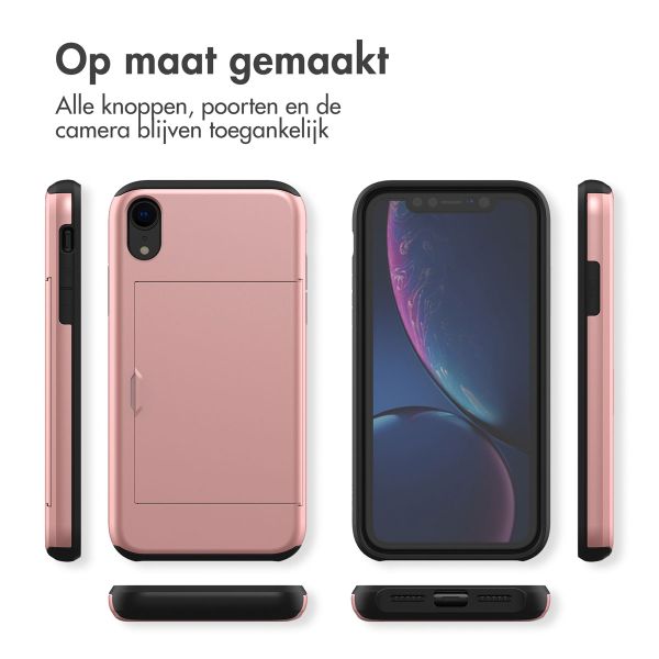 imoshion Backcover met pasjeshouder Apple iPhone Xr - Rosé Goud