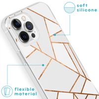 imoshion Design hoesje Apple iPhone 13 Pro - Grafisch Koper / Wit