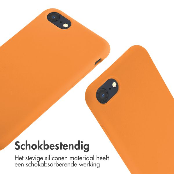 imoshion Siliconen hoesje met koord iPhone SE (2022 / 2020) / 8 / 7 - Oranje