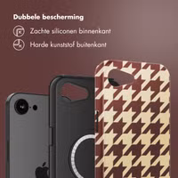 Selencia Vivid Backcover met MagSafe Apple iPhone 16e - Pied-de-Poule