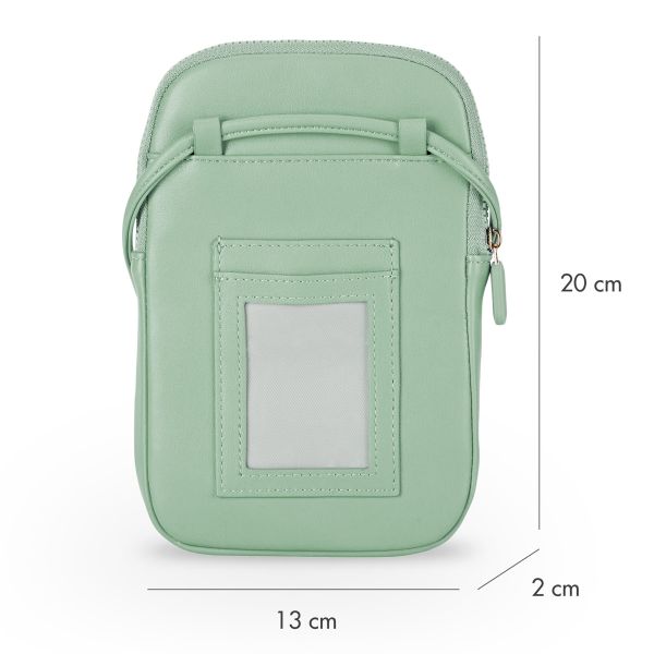 Selencia Telefoontasje Crossbody Sports - Kunstleer - Mintgroen