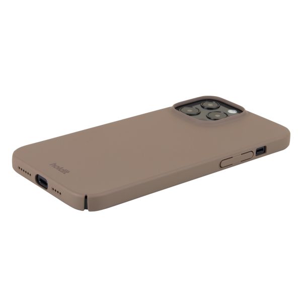 Holdit Slim Case iPhone 13 Pro Max - Mocha Brown