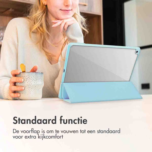 imoshion Trifold Hardcase Bookcase Samsung Tab S10 Plus / Tab S9 FE Plus / Tab S9 Plus 12.4 inch - Lichtblauw