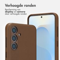 Accezz MagSafe Leather Backcover Samsung Galaxy S25 - Coffee Brown
