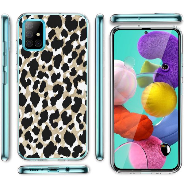 imoshion Design hoesje Samsung Galaxy A31 - Luipaard / Zwart