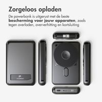 imoshion 4-in-1 MagSafe Powerbank met standaard 10.000 mAh - Power Delivery - iPhone / AirPods / Apple Watch - Zwart