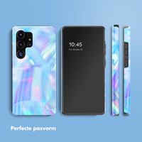 Selencia Vivid Tough Backcover Samsung Galaxy S25 Ultra - Holographic Blue Dream