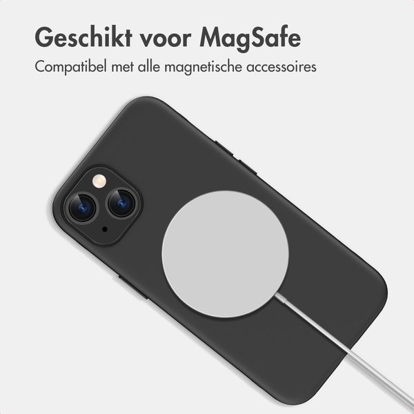 imoshion Color Backcover met Thin MagSafe Ring Apple iPhone 14 / 13 - Zwart