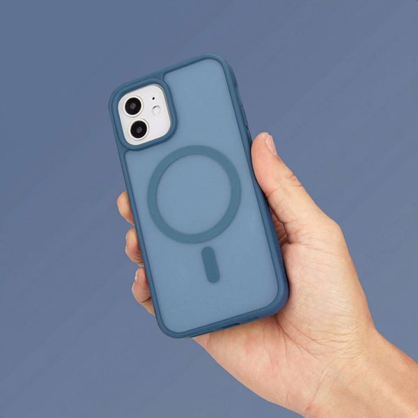 imoshion Color Guard Backcover met MagSafe Apple iPhone 12 (Pro) - Donkerblauw