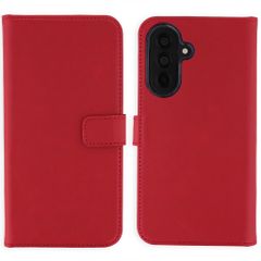Selencia Genuine Leather Book Case Samsung Galaxy A37 (5G) - Red