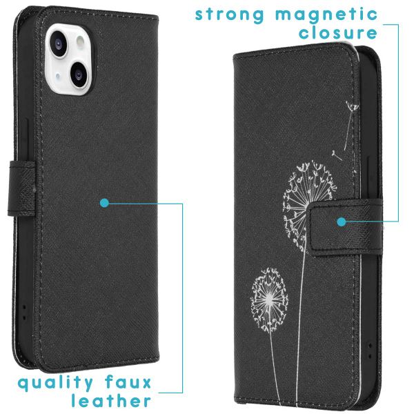 imoshion Design Softcase Bookcase iPhone 13 - Dandelion