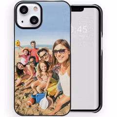Ontwerp je eigen Apple iPhone 13 hardcase hoesje - Zwart