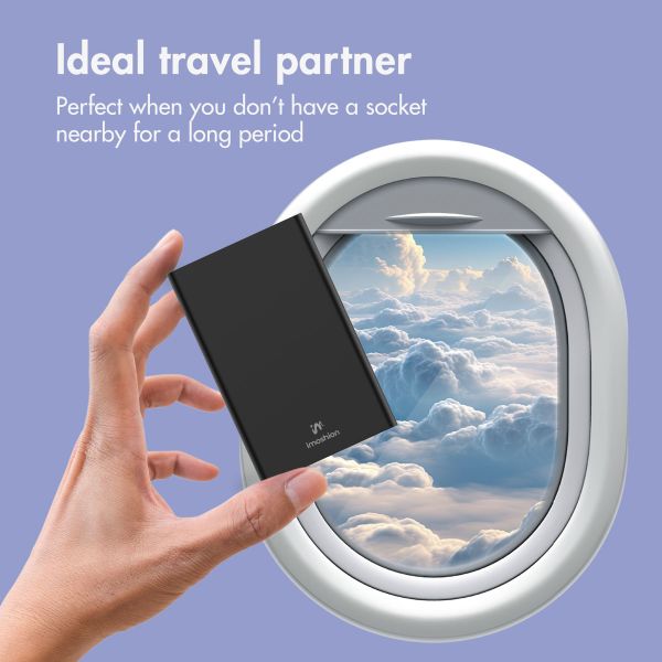 imoshion Ultra Series Aluminium Powerbank 10,000 mAh - Quick Charge and Power Delivery - Black