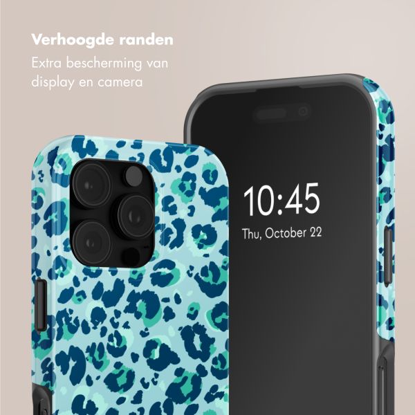 Selencia Vivid Tough Backcover met MagSafe Apple iPhone 16 Pro - Wild Spots Light Blue
