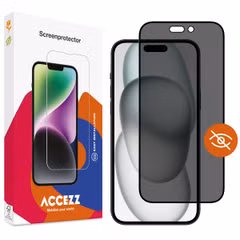 Accezz Gehard Glas Privacy Screenprotector Apple iPhone 14 Pro / 15 / 16
