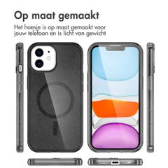 imoshion Sparkle Backcover met MagSafe Apple iPhone 12 (Pro) - Glitter Zwart