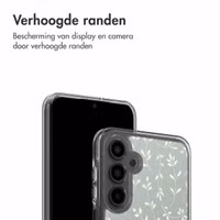 imoshion Design hoesje Samsung Galaxy A16 - Smoke Green Flowers