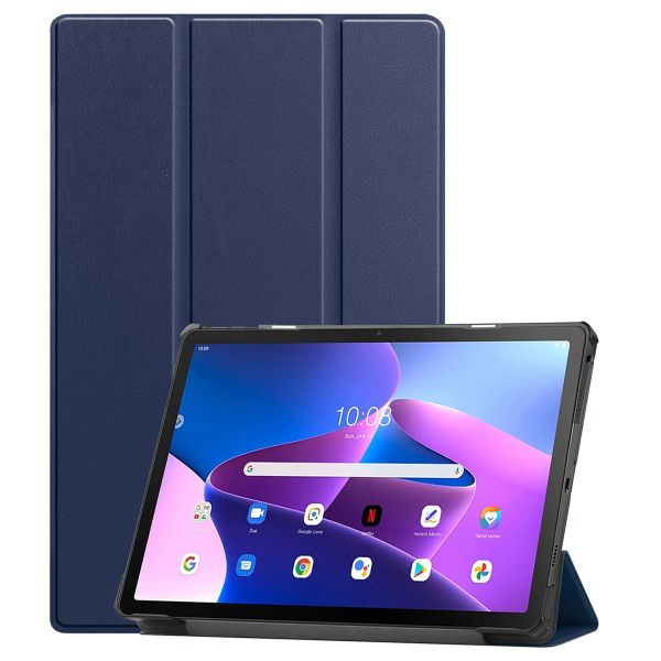 imoshion Trifold Bookcase Lenovo Tab M10 Plus (3rd gen) - Donkerblauw