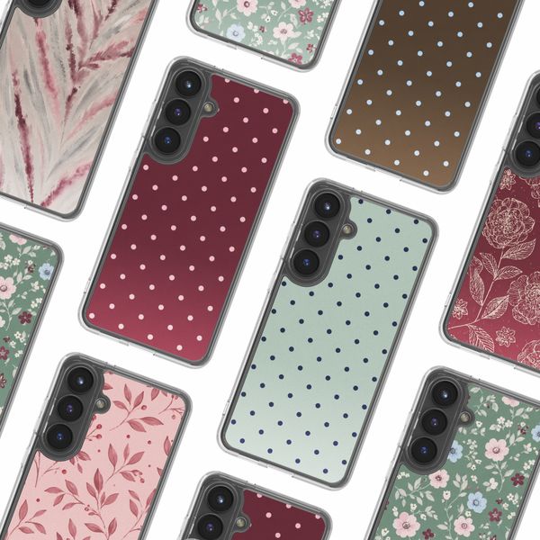 imoshion Design hoesje Samsung Galaxy S25 - Polka Dot Bordeaux