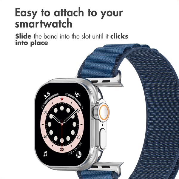 Accezz Nylon Alpine Band Apple Watch | 44/45/46/49 mm - Dark Blue