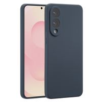 Accezz Liquid Silicone Backcover met MagSafe Samsung Galaxy S25 Edge - Donkerblauw