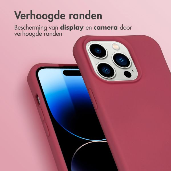 imoshion Color Backcover met afneembaar koord iPhone 14 Pro - Donkerrood