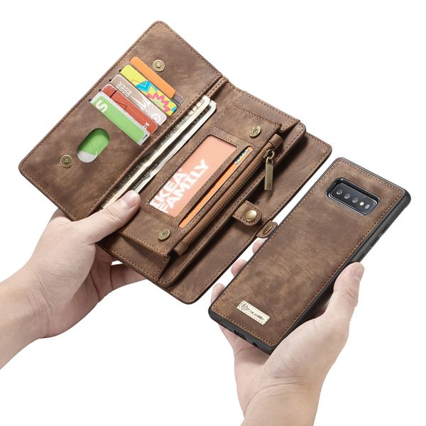 CaseMe Luxe Lederen 2 in 1 Portemonnee Bookcase Samsung Galaxy S10