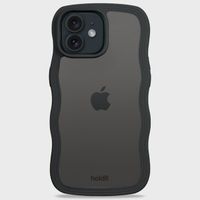 Holdit Wavy Case iPhone 12/12 Pro - Black / Transparant