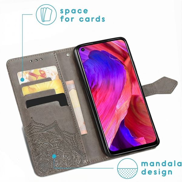 imoshion Mandala Bookcase Oppo A74 (5G) / A54 (5G) - Grijs