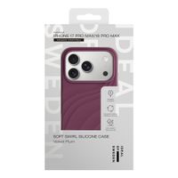 iDeal of Sweden Soft Swirl Silicone MagSafe Case Apple iPhone 17 Pro Max - Velvet Plum