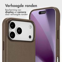 Accezz Leather Bookcase 2-in-1 met MagSafe Apple iPhone 17 Pro Max - Coffee Brown