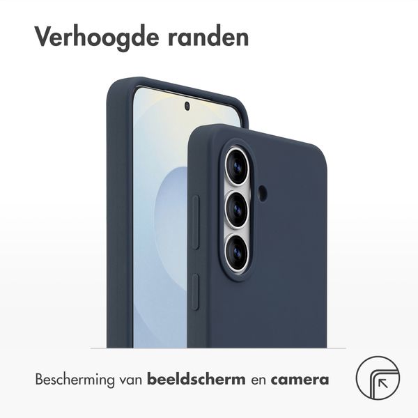 Accezz Liquid Silicone Backcover Samsung Galaxy S26 - Donkerblauw
