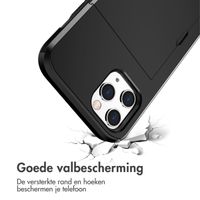 imoshion Backcover met pasjeshouder Apple iPhone 12 (Pro) - Zwart