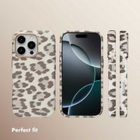 Selencia Sabi Back Cover Panther Print with MagSafe Apple iPhone 16 Pro - Soft Ivory