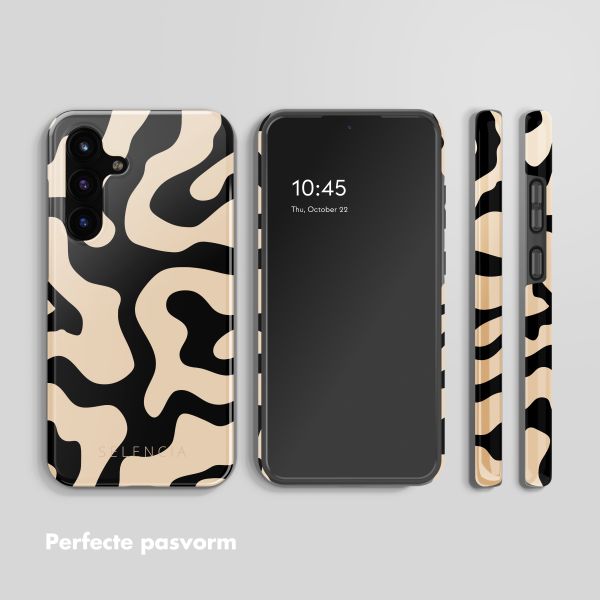 Selencia Vivid Backcover Samsung Galaxy S25 FE - Art Wave Black