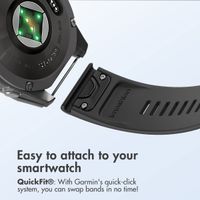 imoshion QuickFit® Line Silicone Band - Garmin QuickFit® 20 mm attachment - Black
