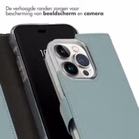 Selencia Echt Leren Bookcase Apple iPhone 14 Pro - Air Blue