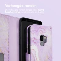 imoshion Design Bookcase Samsung Galaxy S9 - Purple Marble