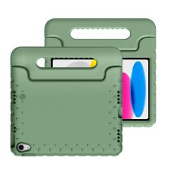imoshion Kids-Proof Back Cover with Handle Apple iPad 11 (2025) 11 inch A16 / iPad 10 (2022) 10.9 inch - Olive Green